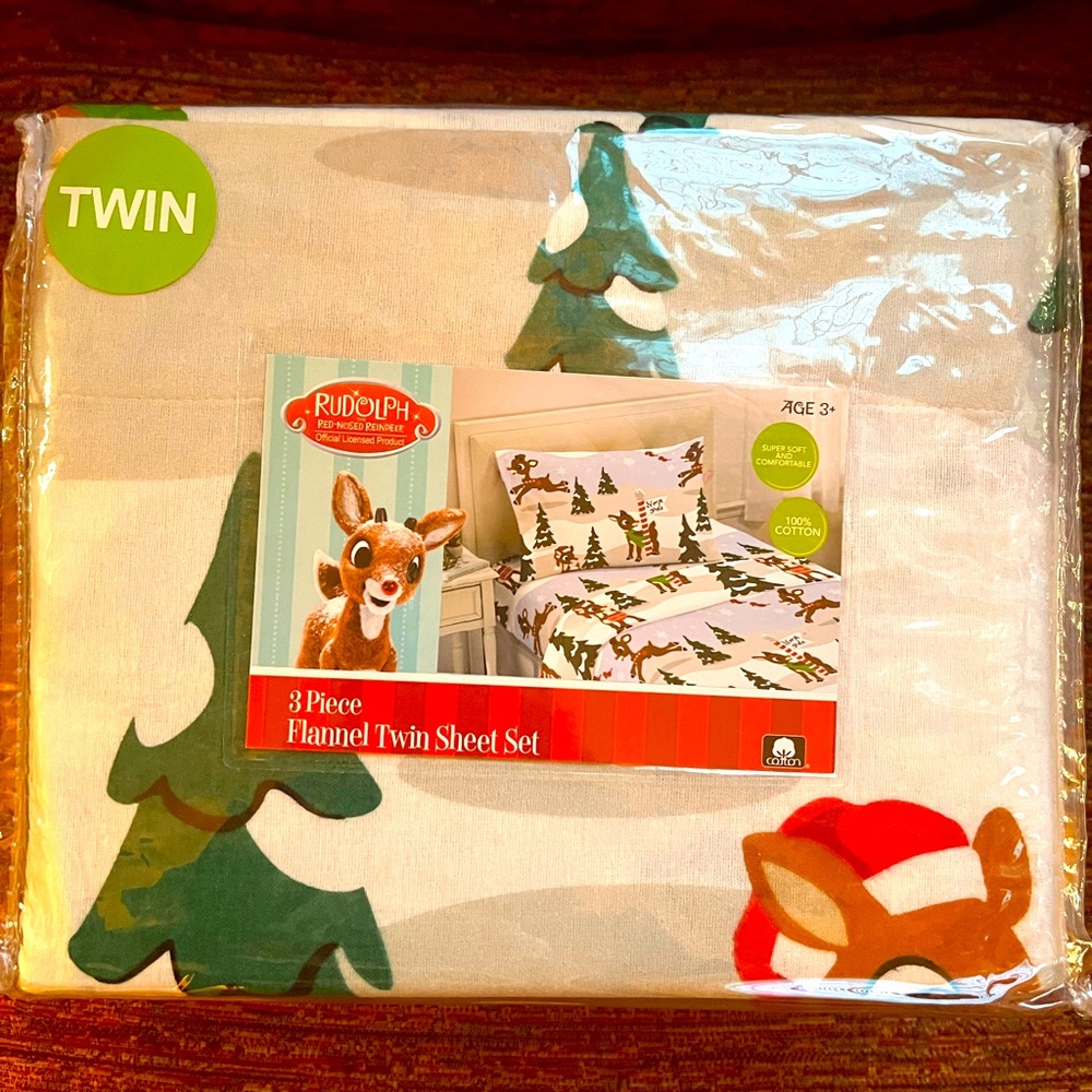 Flannel Twin Sheet Set